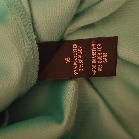 ALYX DRESS BRAND WOMEN'S PLUS SIZE MINT GREEN SLEEVELESS DRESS SIZE 16 - Picture 14 of 14